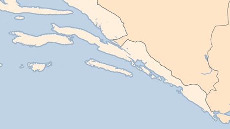 Kart Dubrovnik-kysten